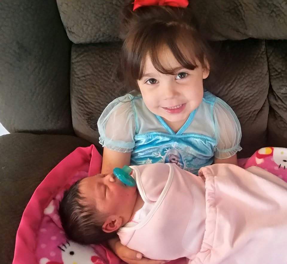 My baby girls :) #RealLifeDoll #SisterLove