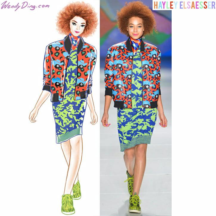 wendyding's tweet photo. My fave look from @HAYLEYELSAESSER fw15 runway show at #wmcfw :) #FashionIllustration #torontofashionweek http://t.co/wQwNRcPLZb