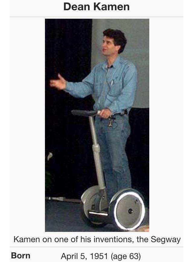 Happy birthday to our Lord and Savior Dean Kamen. 