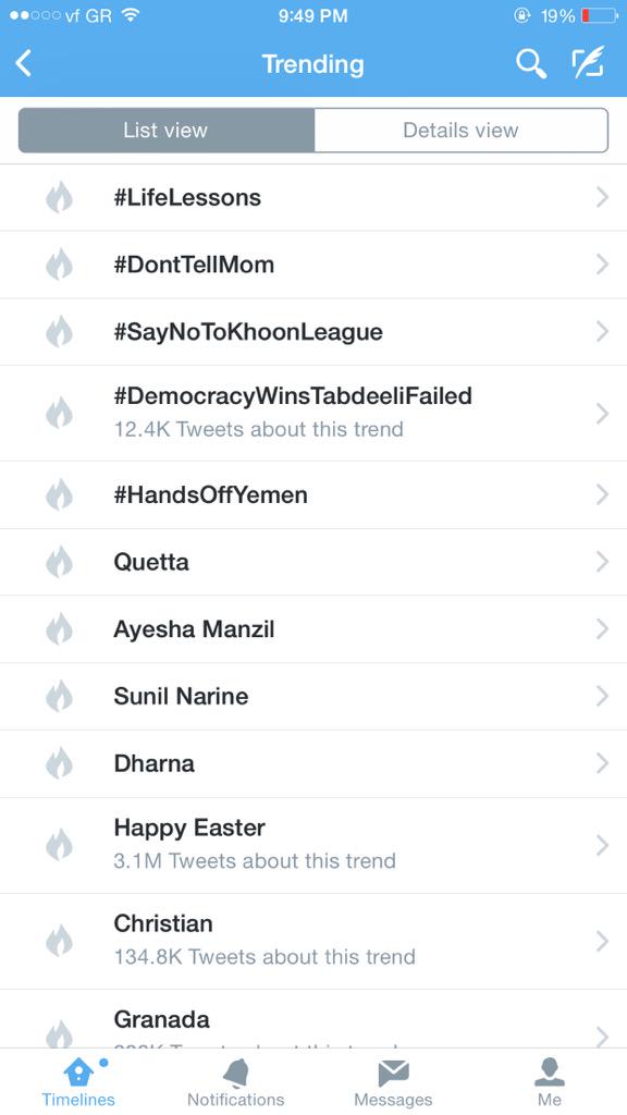 PakTrendSetters's tweet photo. #LifeLessons is now trending on top in Pakistan.
#PakTrendSetters http://t.co/CfbRlQCVRa