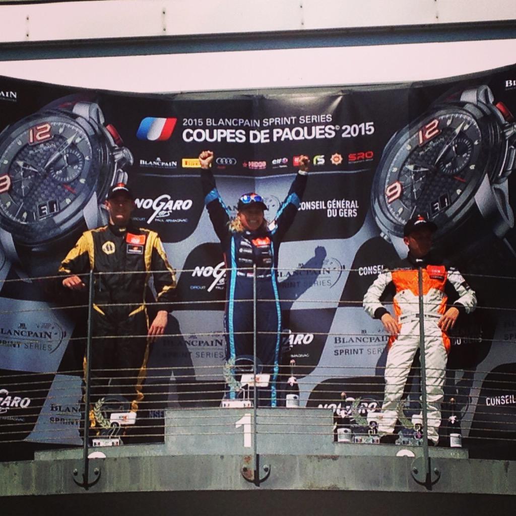 LotusGT4's tweet photo. What a great debut for @PavelLefterov in @gt4series in Nogaro. First race, first podium. Congrats @liesette for win. http://t.co/SlNoMTYMtn