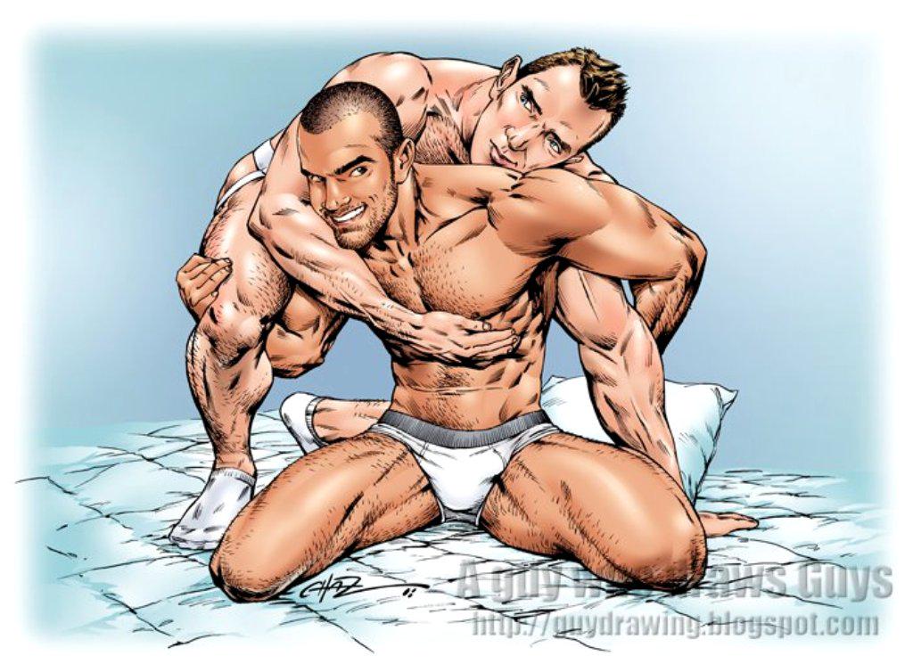 EroticGayArt's tweet photo. #DamienCrosse #FrancescoDMacho #HomoeroticCartoon #Chaz With @BestNewGayPorn @AllAboutDaCock @kinktwink19 Please RT http://t.co/3Kn6LN2M8l