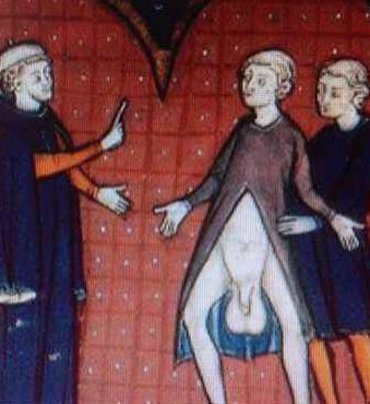 _MedievalReacts's tweet photo. Cuando tus padres no te dejan salir de casa porque llevas una ropa muy llamativa. http://t.co/EhEThGhVRM