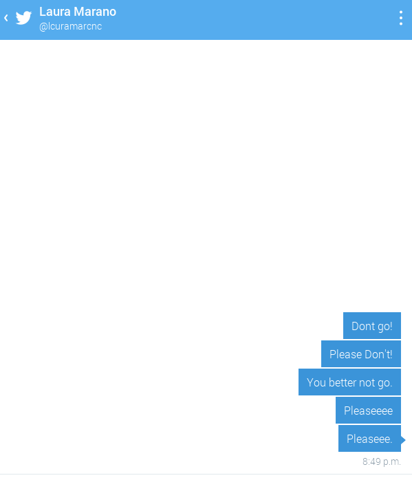 @lcuramarcnc I'm not spamming. 😂