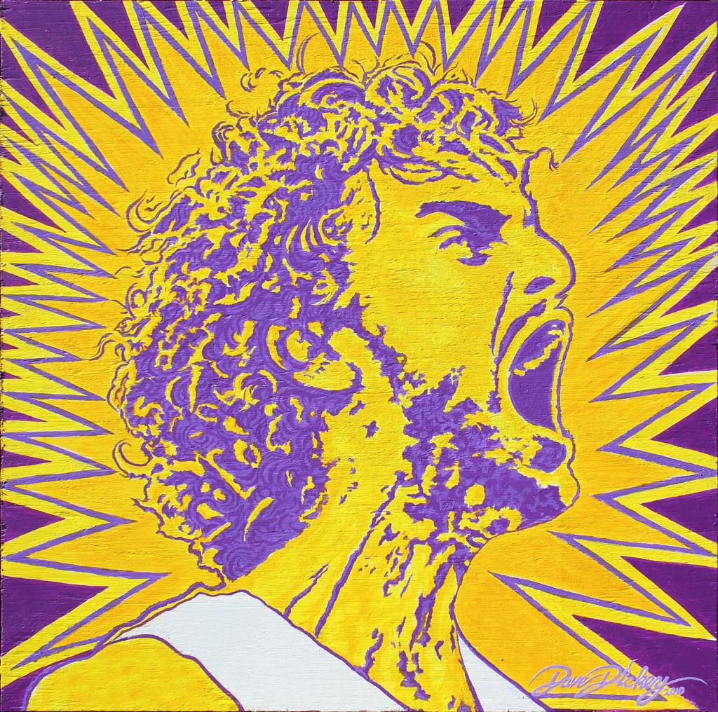 artistdaved's tweet photo. Pau!!! Flashback to when the Lakers were winning with my Pau Gasol/Batman theme painting #art #lakers #paint #batman http://t.co/3WnririLRw