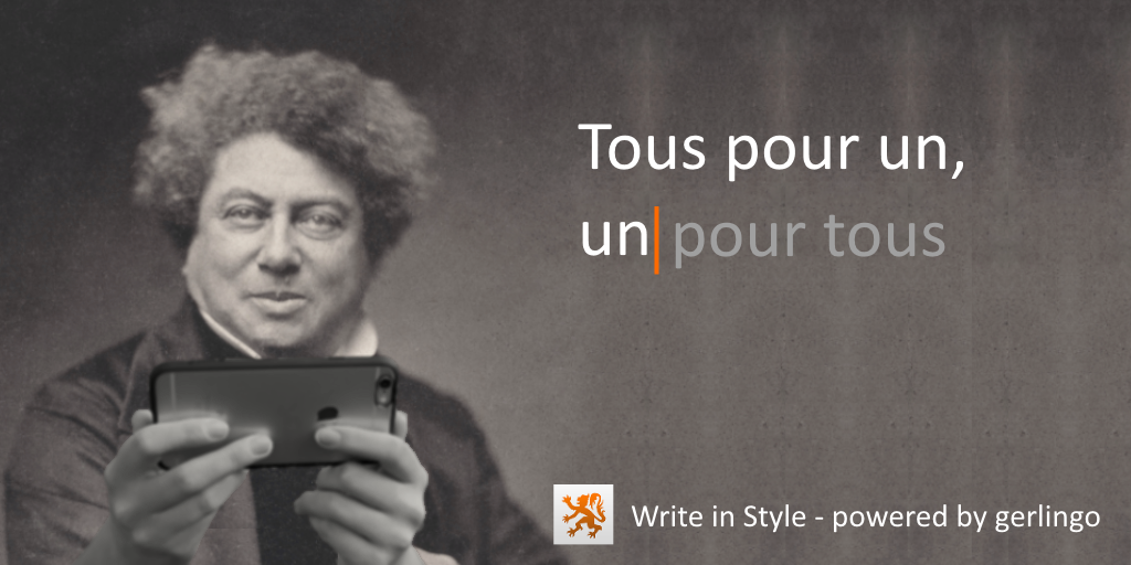 gerlingoApp's tweet photo. Write in #French like Alexandre Dumas with Write in Style #textprediction on your #iphone6
http://t.co/1VicbfJnSD http://t.co/JdTQ3AcIXI