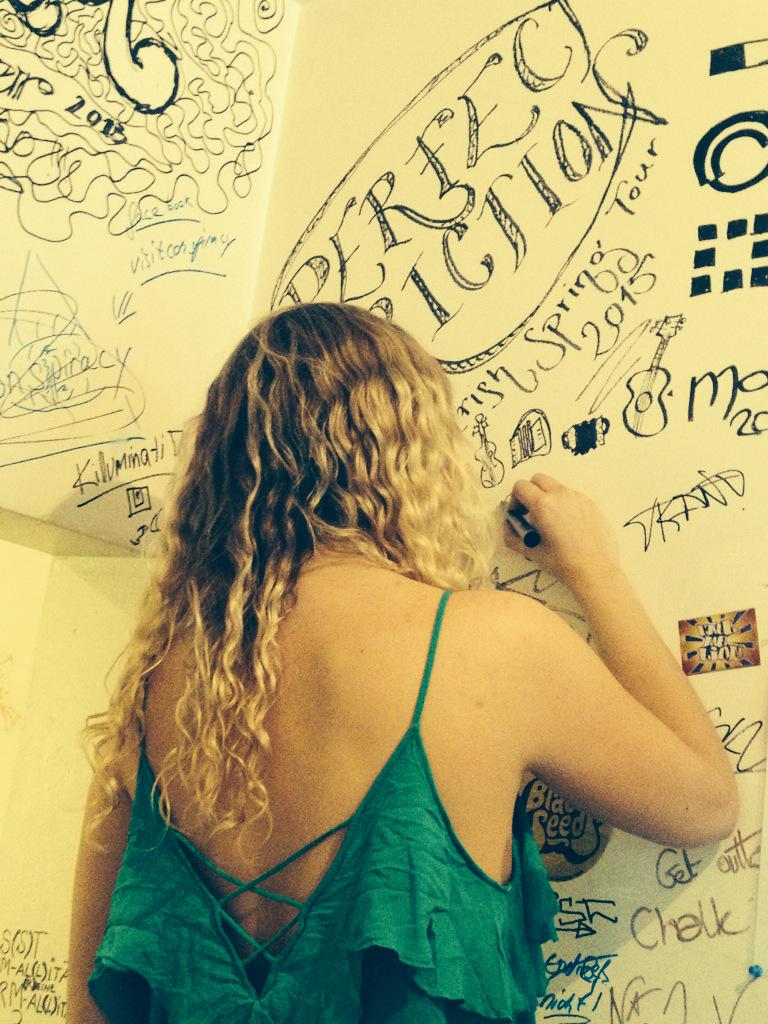 PerfectFriction's tweet photo. #PerfectFriction getting our autograph in for the last of the Irish Spring Tour 2015 @ Sudhaus, Tübingen #sexyback 👌 http://t.co/zz8REyK2G7