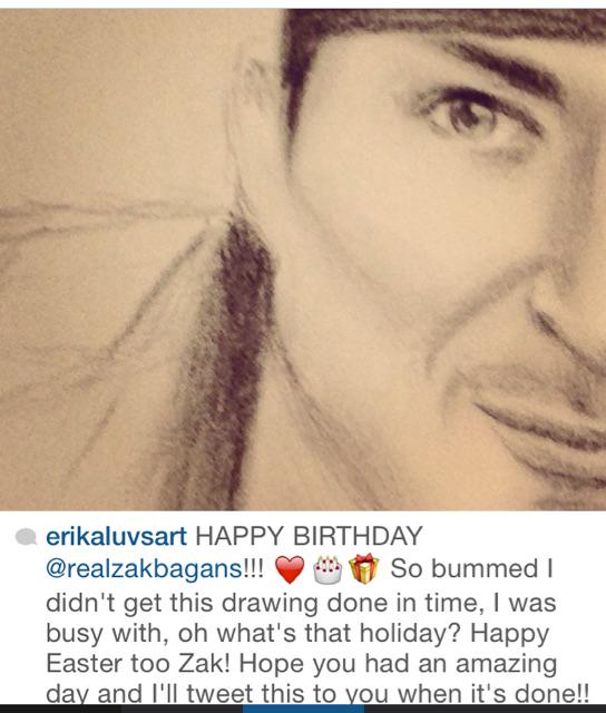  HAPPY BIRTHDAY And Happy Easter! Hope I meet you someday to give you this drawing once it\s done! 