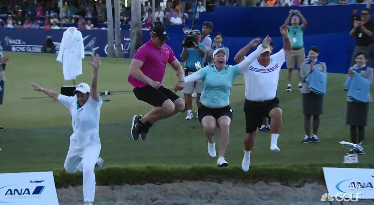 And into Poppie's Pond they go! Congratulations, <a href="/Brittany1golf/">Brittany Lincicome</a>.