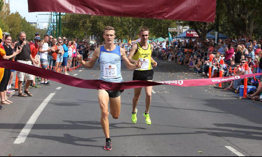 Andy_Buchanan_'s tweet photo. Honoured to get on the winners list for this race, not sure about the celebration tho #DragonMile #UniPride http://t.co/NyCIXJ2eIV