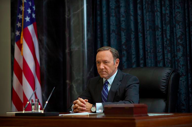 verge's tweet image. Netflix says House of Cards season four is coming in 2016 theverge.com/e/8101906?utm_…