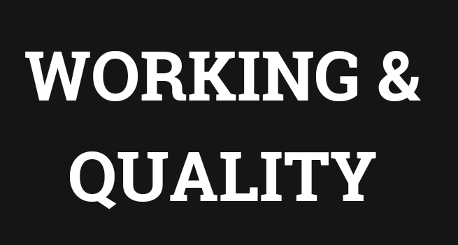 QualityWorking tweet picture