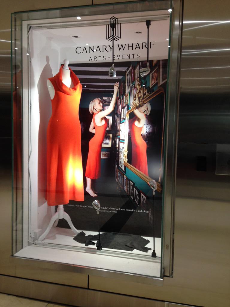 GaravagliaUK's tweet photo. Now @CanaryWharf Shopping Mall.
Special thanks to Holly King modelling "MissH" cashmere dress http://t.co/aojSyKCi4s