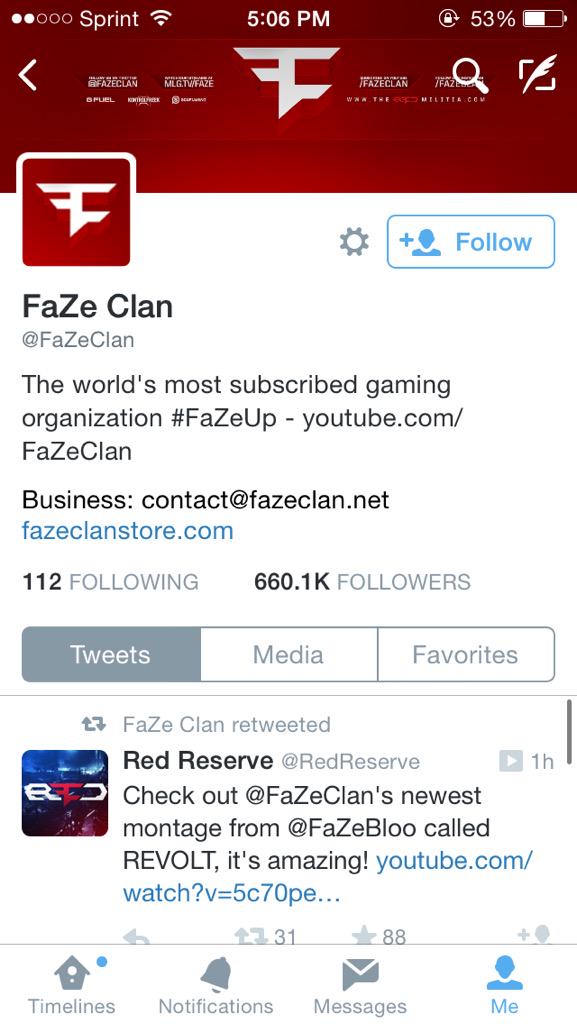 britolayscod's tweet image. Thanks to me @FaZeClan has 660.2k