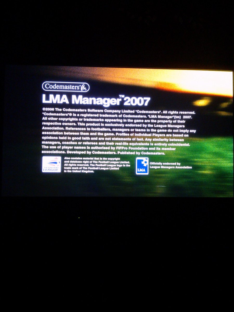 zMarst_'s tweet photo. LMA Manager 2007 http://t.co/leuRzDIaDC
