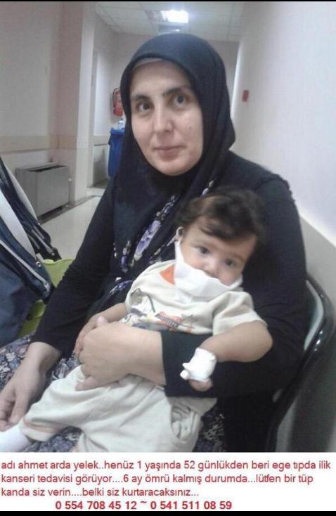 Minik Ahmet'in hastanede yatalı 1 yıl oldu. İlik bulunmazsa 6 ay ömrü kaldı. Yayalım...