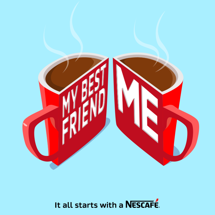 NESCAFE's tweet photo. Nothing compares to sharing a #NESCAFÉ with your BFF! :D http://t.co/z2YUy56Eba