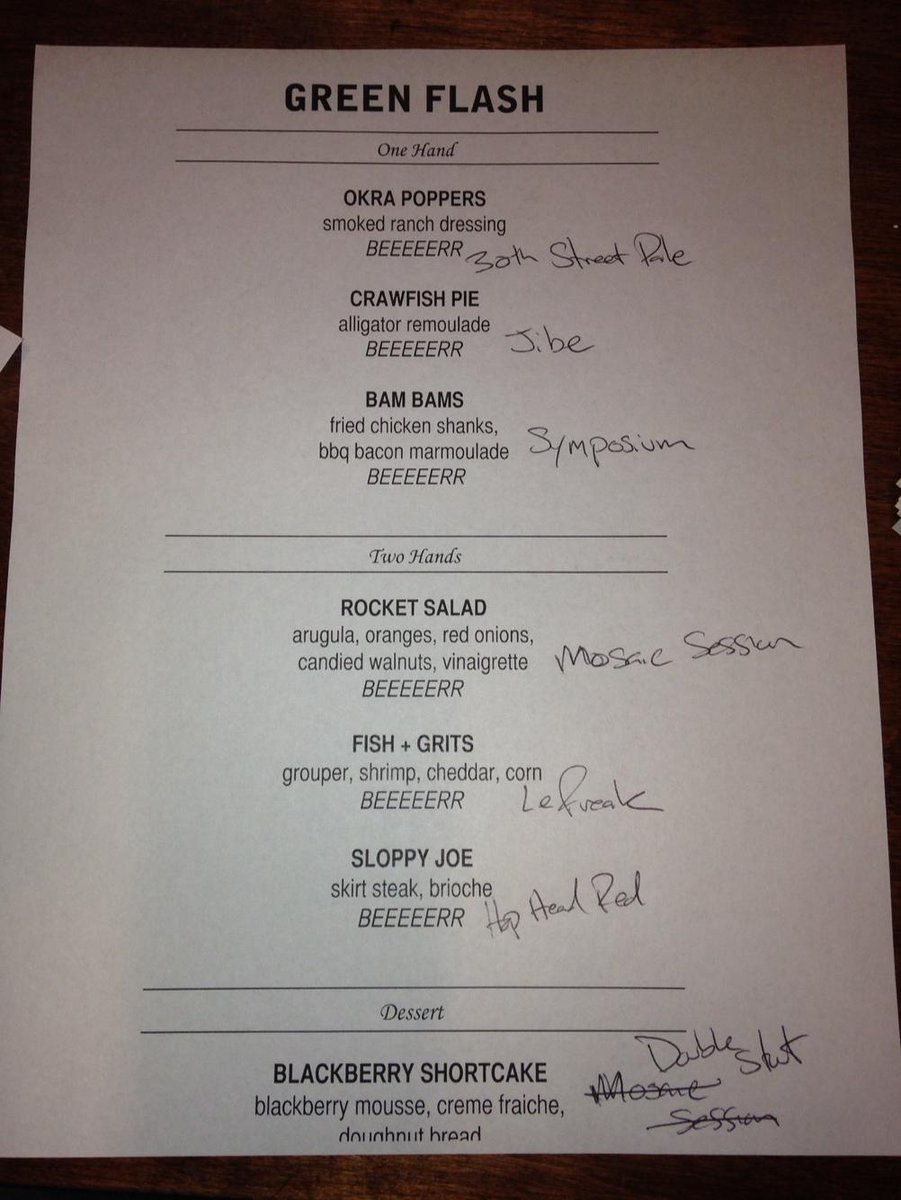 DRPchris's tweet photo. Green flash dinner   April 7th   @drpreserve     @greenflashbrew #greatbeer #drinkcraft #beer #drinkgoodbeer http://t.co/eAAlublklo