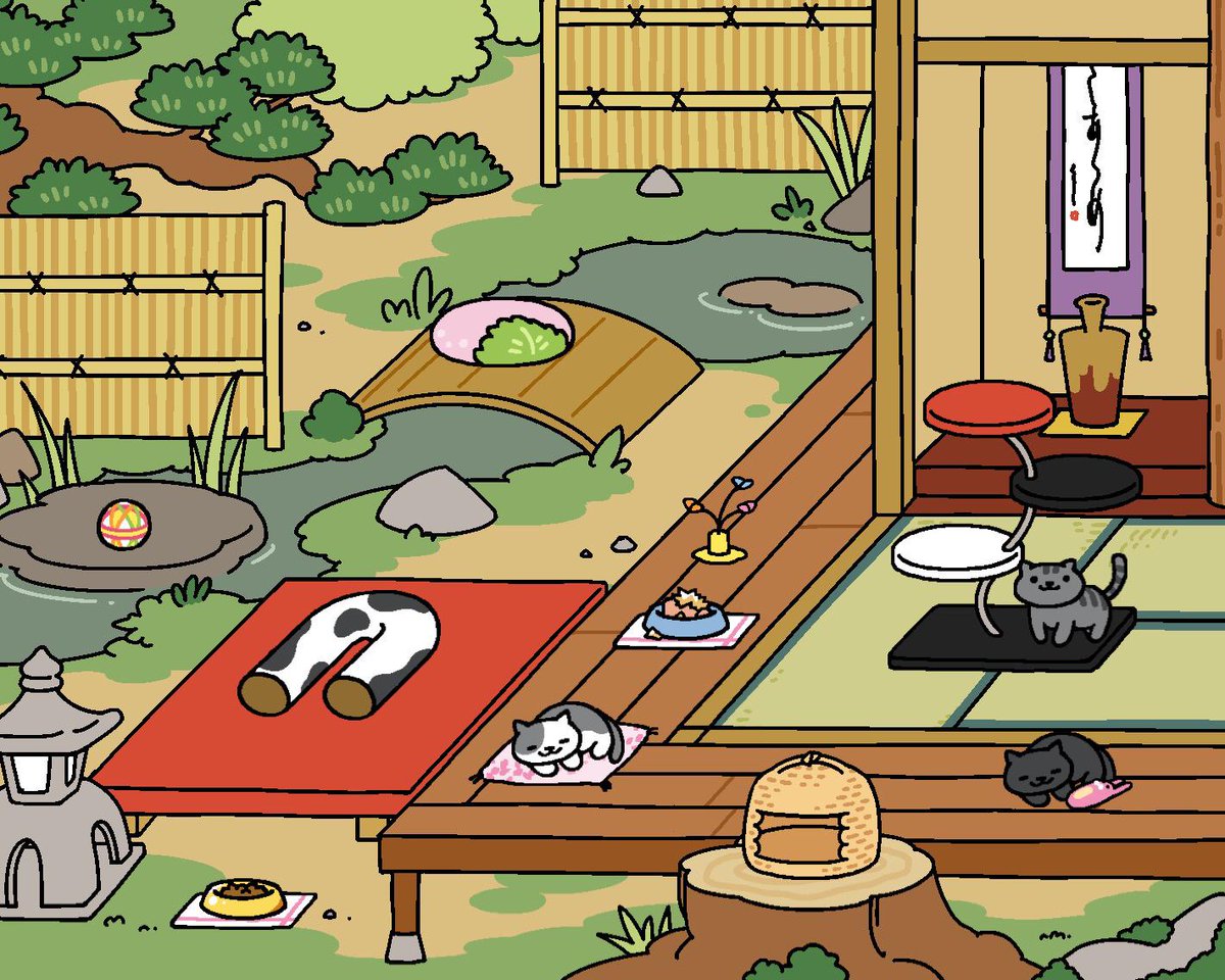 ねこあつめ Ios版アップデート さっそく模様替えして煮干しが無くなったユーザー画像集 Togetter