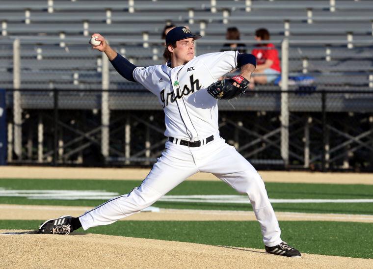 collegebaseD1's tweet photo. Major props to Notre Dame's multi-sport athlete Pat Connaughton. Dude is a standout on the court and on the diamond. http://t.co/MhGvuCT5lC
