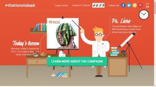 Lectylab's tweet photo. Editores franceses lanzan una campaña a favor del IVA reducido para los ebooks #ThatIsNotABook http://t.co/pV2LSlFAsj http://t.co/QV9iEFPTJi