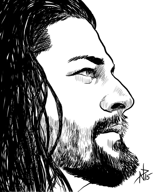 punkrockbgmouth's tweet photo. Reigns #wwefanart @WWERomanReigns #romanreigns #beardybeard http://t.co/9hb9dmrLt5