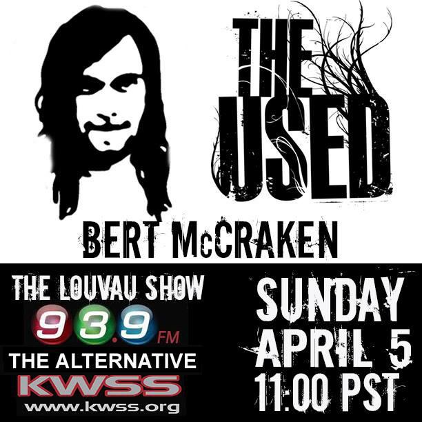 TheLouvauShow's tweet photo. In 30 mins I'll be joined by Bert McCraken from @WeAreTheUsed . Tune in at http://t.co/F6IeEbS243 http://t.co/7tM4b1FobQ