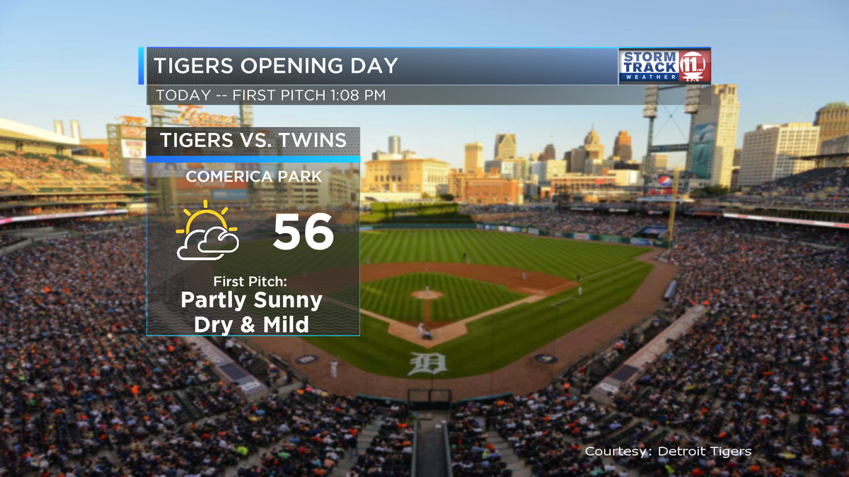 ChrisWTOL's tweet photo. Opening Day for Detroit #Tigers and the weather will be beautiful!  First pitch is 1:08 PM. Who is in?!? http://t.co/sa18kp8Uak