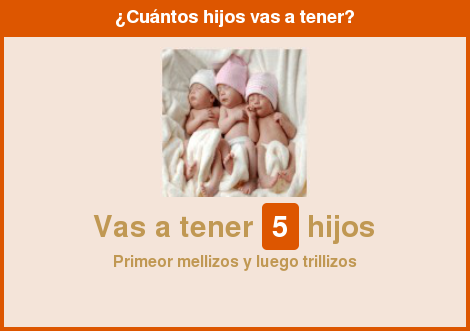 Wandi_Fdz's tweet photo. Vas a tener 5 hijos - Primeor mellizos y luego trillizos --> Realiza tu test en: http://t.co/kYQWxPztwF http://t.co/z1RdgJpKcl