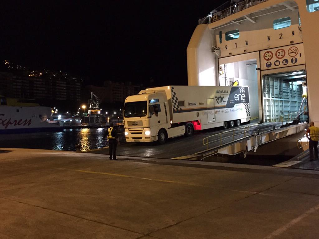 RMCMotorsport's tweet photo. RMC ya se encuentra en tierras Canarias, desembarcaba ayer en el puerto de Tenerife. http://t.co/F9EHYjL2jB
