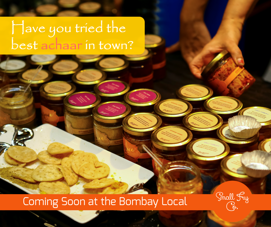 SmallFryCo's tweet image. There's something for everybody at the #BombayLocal! #Achaar #HomeMade #Yum #FoodStall #PopUp #food