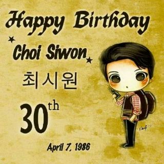 Happy birthday choi siwon :* 55555 