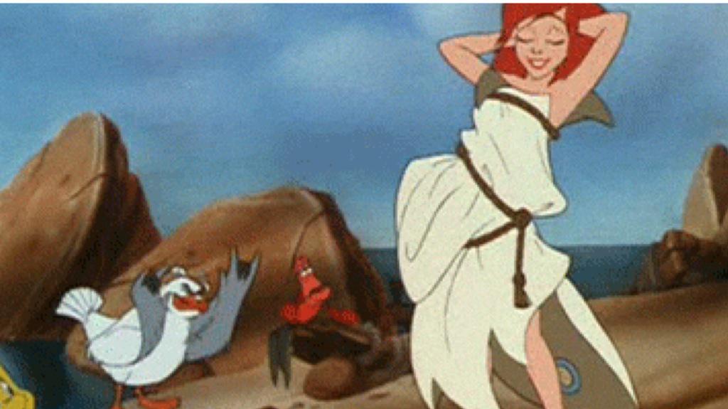 'You look sensational' Scuttle to Ariel,the little mermaid xx
