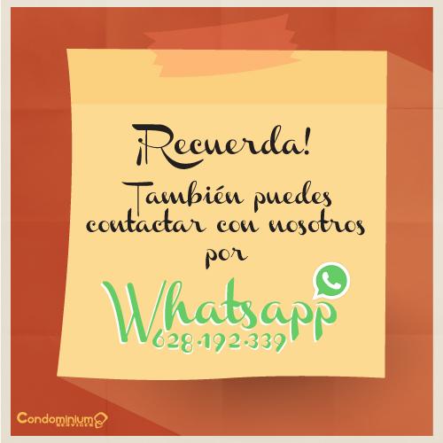 CondominiumServ's tweet image. Recuerda: También puedes comunicarse con nosotros por #WhatsApp. ¿Qué más se le puede pedir a un #Administrador?