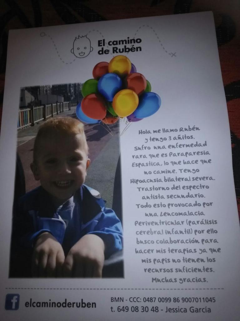 IsaMoraPena's tweet photo. Conozco a Rubén y todo lo q se cuenta es cierto. Sus papis hacen todo lo q pueden pero necesitan fondos.Ayúdales! http://t.co/CZL0rrjodN