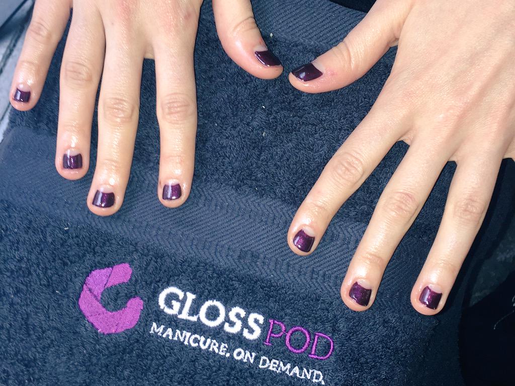 Jade_Elizenails's tweet photo. The Dita. #halfmoon #easter #manicure #shellac #darklava @thelazyones #eastcrew 💖 #glosspod http://t.co/t0fSE641FR