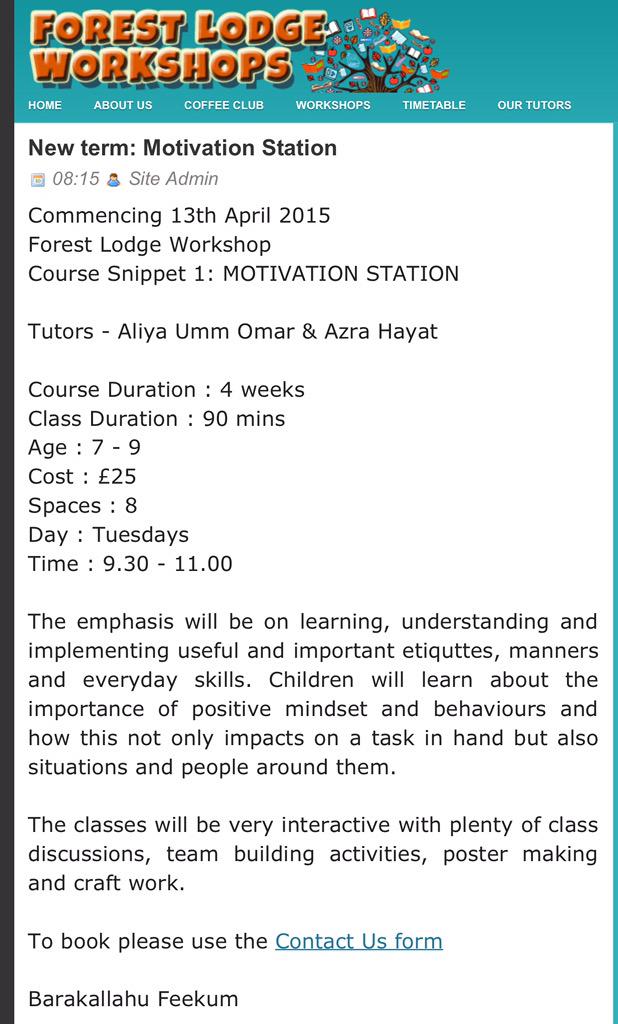 ForestLaneLodge's tweet photo. Our blog has been updated with info on some of the new workshops we hope to offer 
http://t.co/D3eojN5prT http://t.co/zriFCjH46k