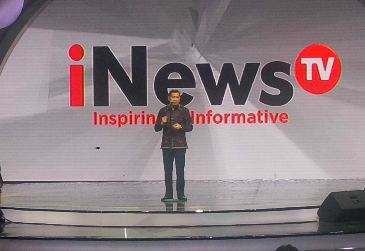 Speech CEO MNC Group in Launching iNewsTV. Studio 9 RCTI. Monday, April 6th, 2015.