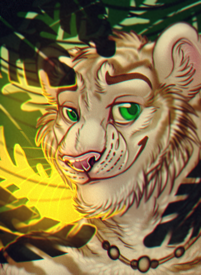 pix Tiger Fursona Badge gdakon furry tiger badge