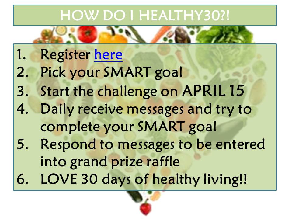 TransformGalv's tweet image. Healthy30 starts on April 15! Are you ready for a month of healthy living??eepurl.com/bcJX8f