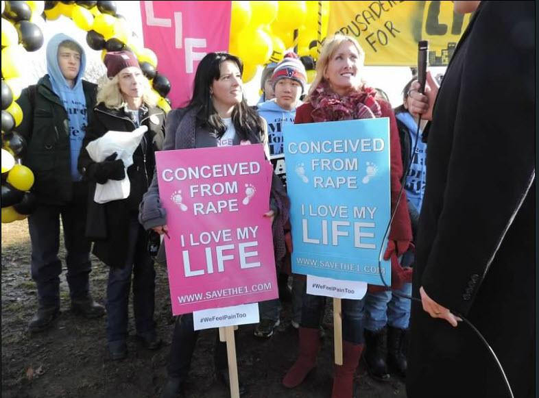 Although conceived in rape two young women testify "I Love My Life" - 2015 March for Life Jan. 22, 2015.