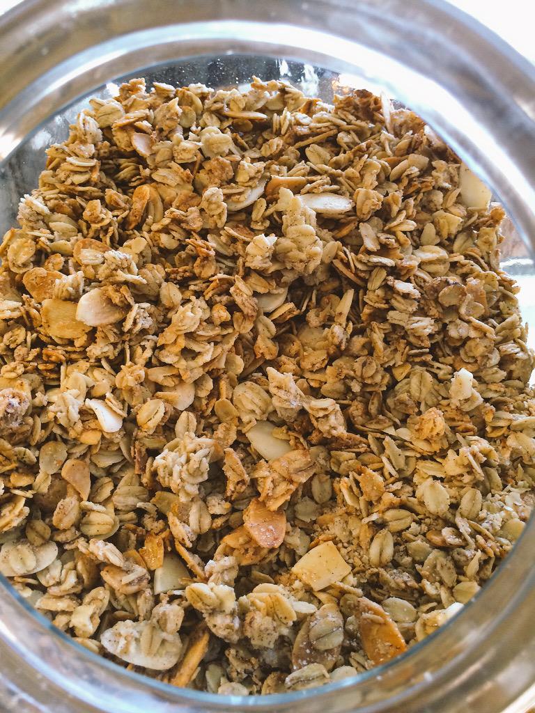 ctmuffinBK's tweet photo. Don't feel like a muffin... try our house made granola.  Rolled oats, brown sugar, dried fruit, and nuts. http://t.co/Bcd6GLAYMo