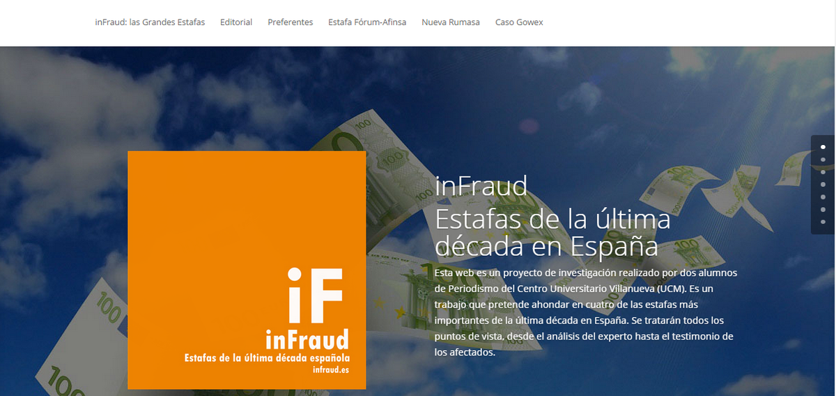 inFraud2014's tweet photo. Así queda la home de la web. Esperamos que el diseño os guste! http://t.co/jPJvb7SVqG