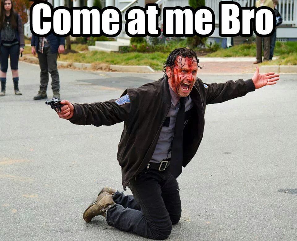 TWD_USA_'s tweet photo. Taking on Mondays like.... http://t.co/Oea6W9FcSs