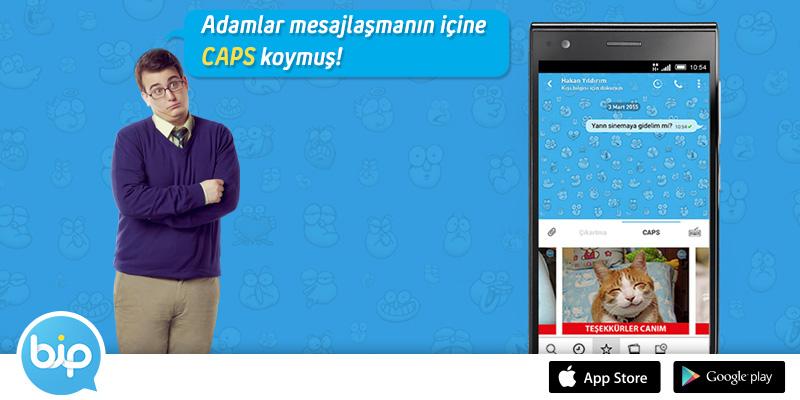 BiPMobil's tweet photo. BiP ile ister hazır CAPS’leri seç gönder, ister kendi CAPS’ini hazırla! BiP için hemen tıkla: http://t.co/0t1gUf3fH8 http://t.co/98R16FzJWi
