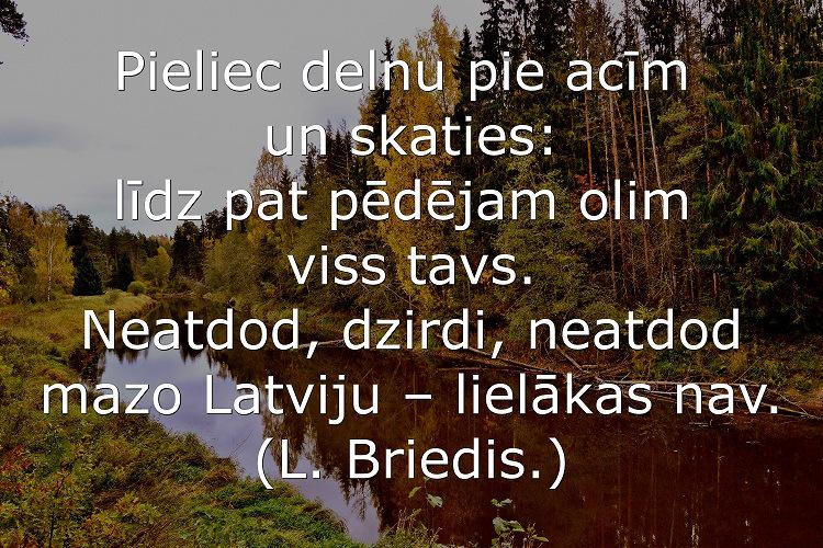 Pieliec delnu pie acīm un skaties ...