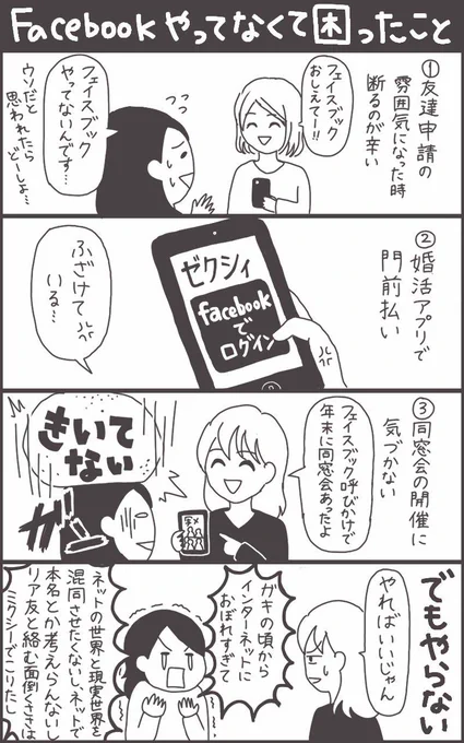ネット中毒者ほどFacebookやってない気がする(持論) 