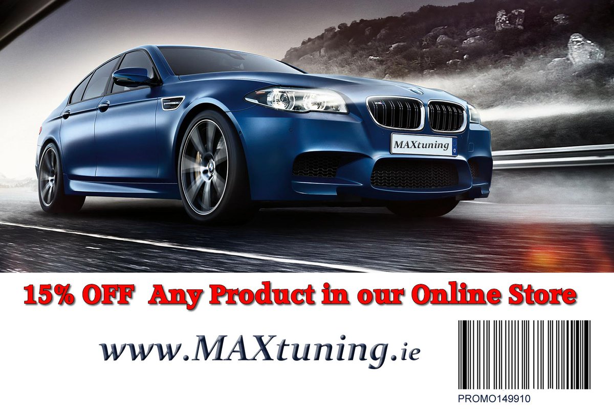Maxtuning2011's tweet image. Spring SALE
15% off any product in our online store maxtuning.ie
Use promotional code: PROMO149910