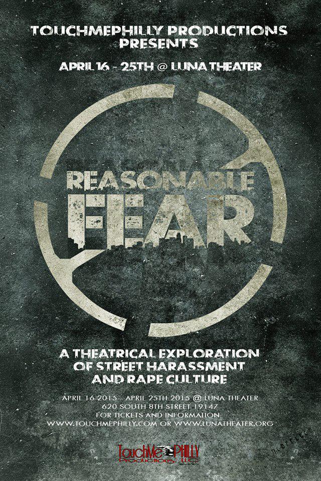 AlysonNotAly's tweet photo. Join @TouchMePhilly for Reasonable Fear:Theatrical Exploration of #RapeCulture.  #YesAllWomen http://t.co/xK71wQu24e http://t.co/Eaq8rOpSyr