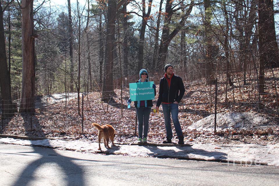 kardiaathletica's tweet photo. Our favourite cheer dog, Apollo, came to support @runcrs #HSROT runners. And @kobbsybaby & @alexflint came too. http://t.co/wfgOvVa71C